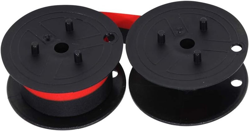 Bigger Replacement for Porelon 11216 Universal Twin Spool Calculator Ribbon for Nukote BR80c, Sharp EL-1197PIII, Dataproducts R3027, Casio DR-210R, Canon MP11DX MP25DV, Black and Red, 3 Pack - Image 2